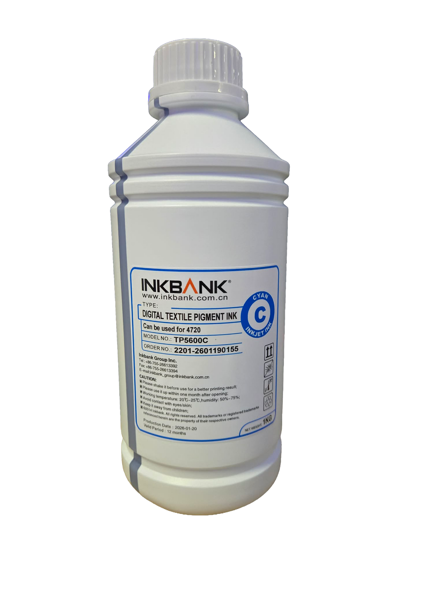 Ink Bank TP5600 DTF Ink - Cyan 1 Liter