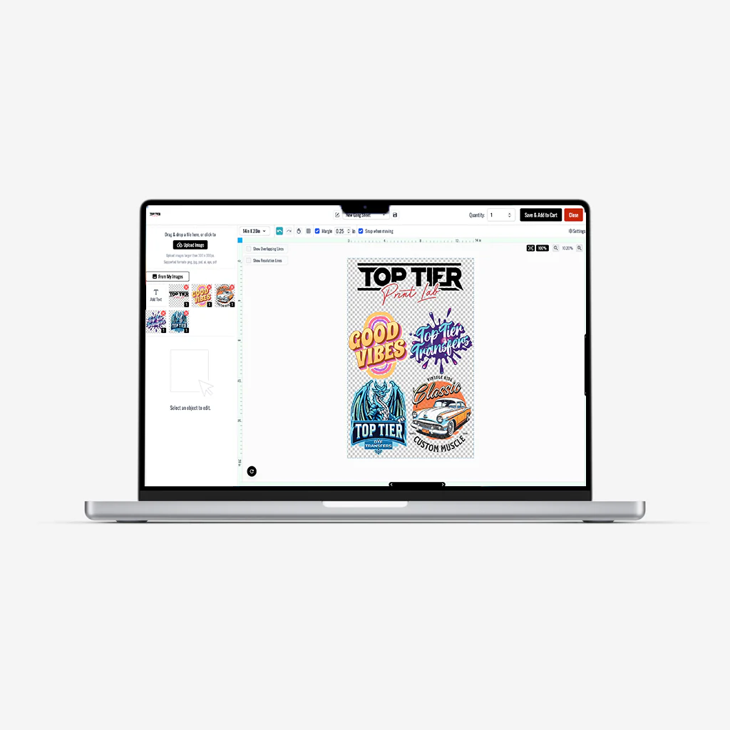 DTF Gang Sheets Builder